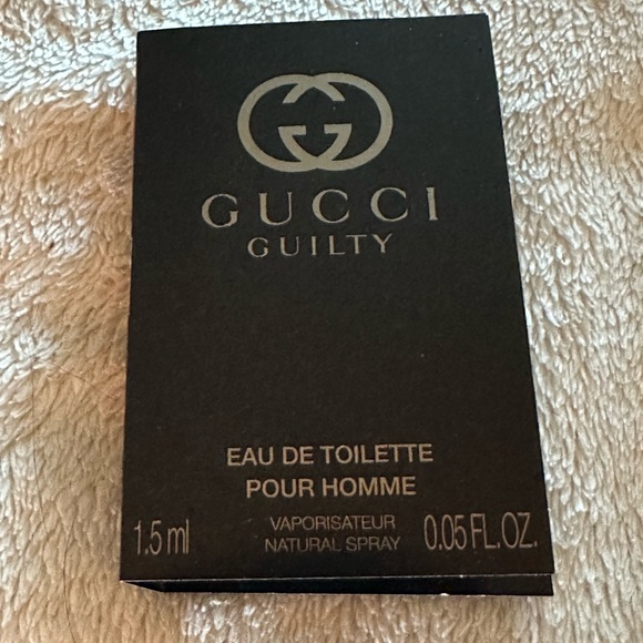 🎁 One - 1.5mL Bottle of Gucci Guilty EDT Pour Homme (Sample Size) - Picture 1 of 3